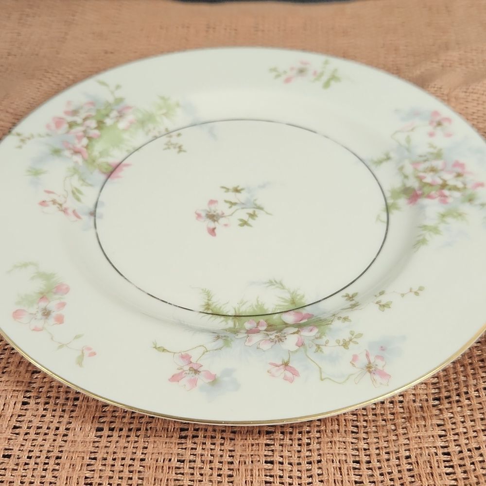 Theodore Haviland Apple Blossom Floral Salad Plate 8"